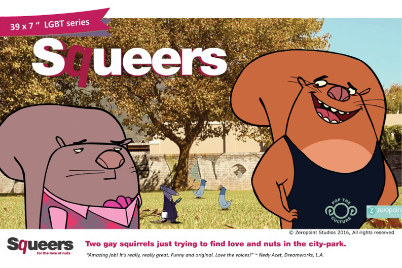 Squeers animated series pitch bible format document, based on the comic by Roberto Millan. Promotional quote by Nedy Acet .